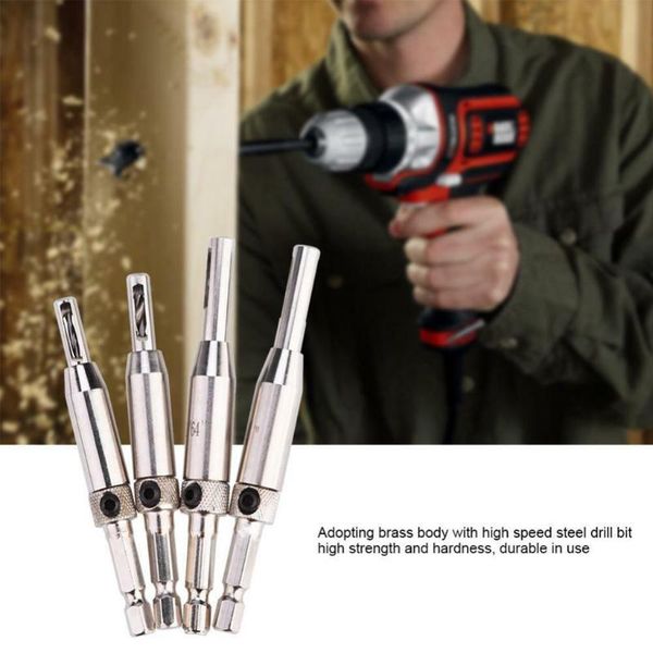 

hex shank self centering door window hinge twists wood drill bit hole puncher drill bit tools hole puncher woodworking tools