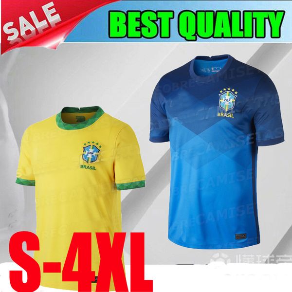 

20 21 Бразилия Home away G. Jesus футбол Джерси 2020 2021 Бразилия желтый синий P. COUTINHO Марсело футбольная рубашка униформа S-4XL на заказ