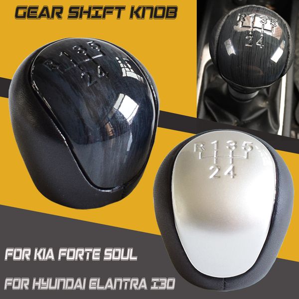 

5 speed manual gear shift knob lever handball shifter for elantra i30 2009-16 for kia forte soul car styling