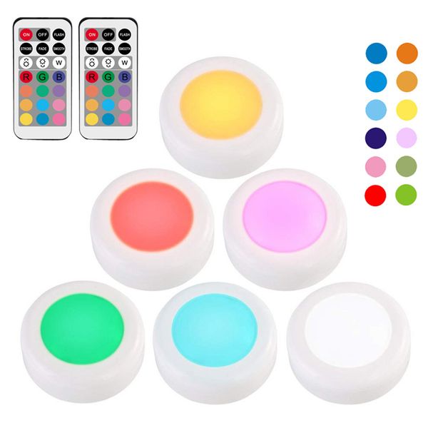 2019 Rgb Led Under Cabinet Light Dimmable Touch Sensor Led Puck