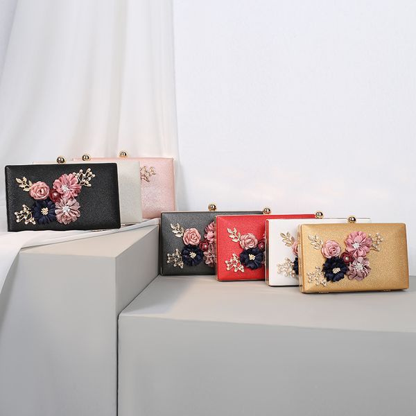 

women's dinner bag 2020 new clutch bag banquet flower packet