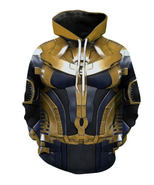

tunsechy marvel 4 quantum kingdom's ultimate role-playing costume hoodie long-sleeved sweatshirt for men and women, Black