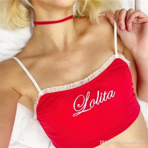 

women red lace panelled vest summer tshirts cool sleeveless designer female vest luxury woman blouses spring tank top, White