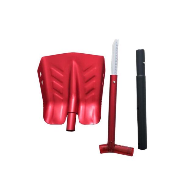 

lightweight snow shovel, portable adjustable aluminum emergency shovel q9qd