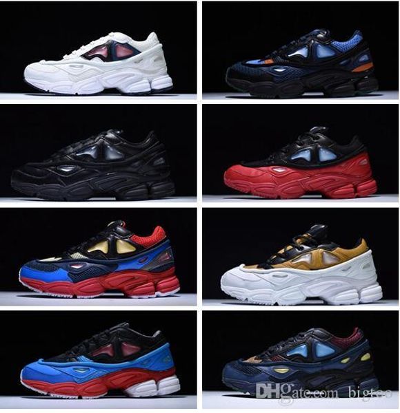 

New Arrival 2018 High Quality Raf Simons X Sneakers Consortium Ozweego 2 Outdoor Running Shoes Men Woemn Red Breathable Athletic Sport Shoes