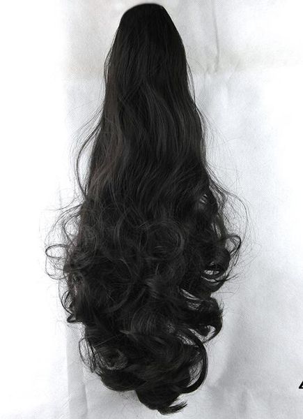 

051 Синтетический Хвост Длинные Прямые Волосы 16" / 22" Клип Хвост Наращивание Волос Б