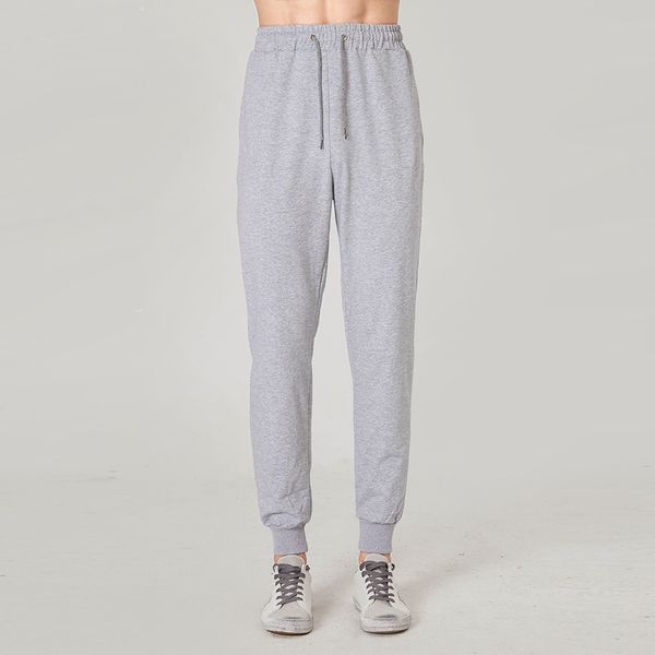 

simple stylish men autumn casual sport gym slim fit trousers running joggers gym sweat long pants male casual pencil pants s-xxl, Black