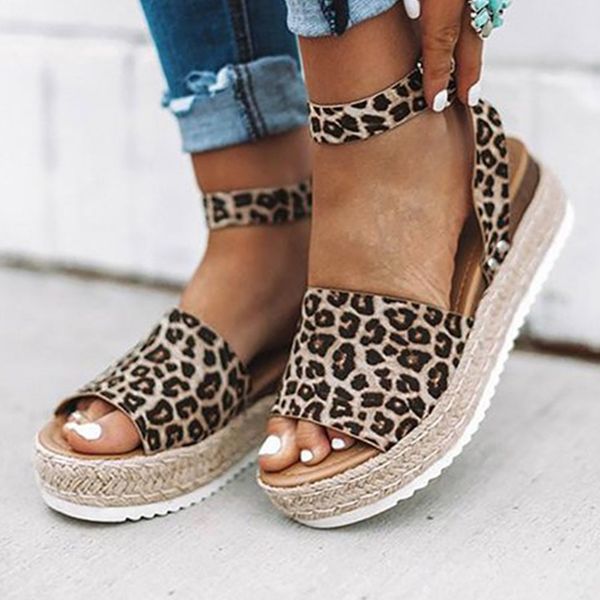 

doratasia 2020 dropship big size 43 straw platform wedges heels leisure summer women shoes woman sandals t200327, Black