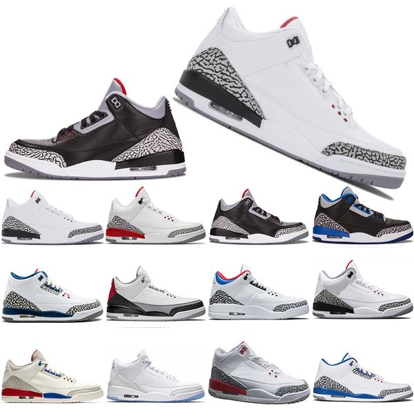 

new 3 3s men basketball shoes seoul katrina mocha charity game pure white infrared fly black iii sport shoe designer sneakers us7-13 dancego, White;red
