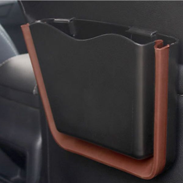 

new innovative hanging car folding trash can storage box seat back storage rack rubbish can car accessories
