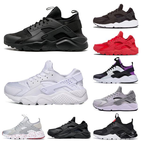 

designer huarache 1.0 4.0 mens womens running shoes triple white black red grey huaraches outdoor runner sport trainers sneakers size 36-45