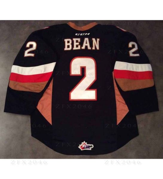 2020 CUSTOM WHL CALGARY HITMEN 2 JAKE BEAN 32 Wright ROAD HOCKEY