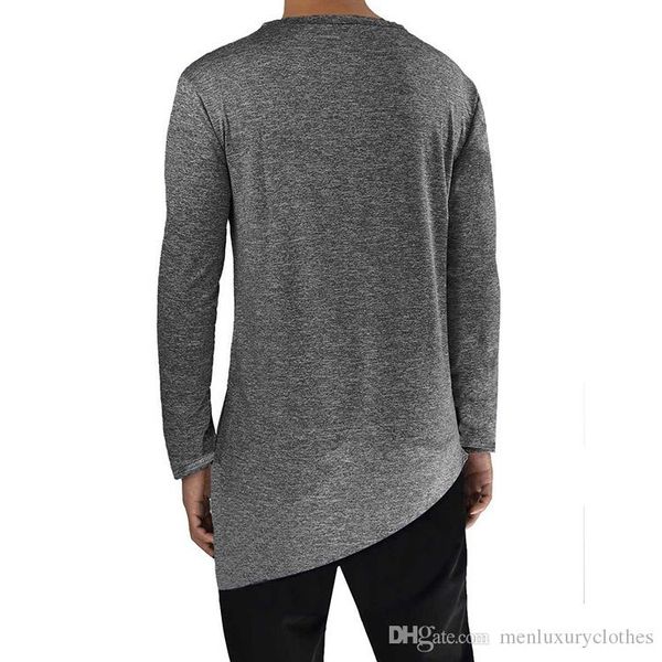 

mens designer нерегулярные футболки осень-весна модные футболки с длинным рукавом с длинными рукавами, White;black