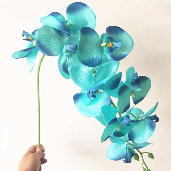 

1x artificial butterfly orchid flower bouquet phalaenopsis wedding decor