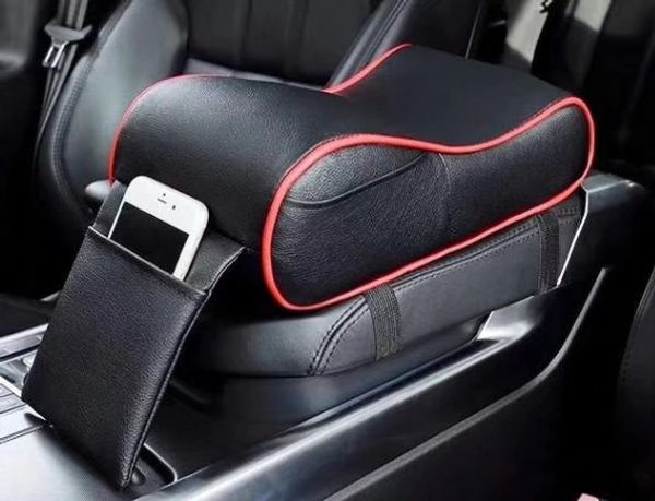 

car interior pu memory foam heightening protection mat armrest box pad