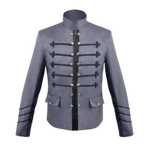 

mens jacket steampunk trucker rider jackets frock coat outerwear m-xxl, Black;brown