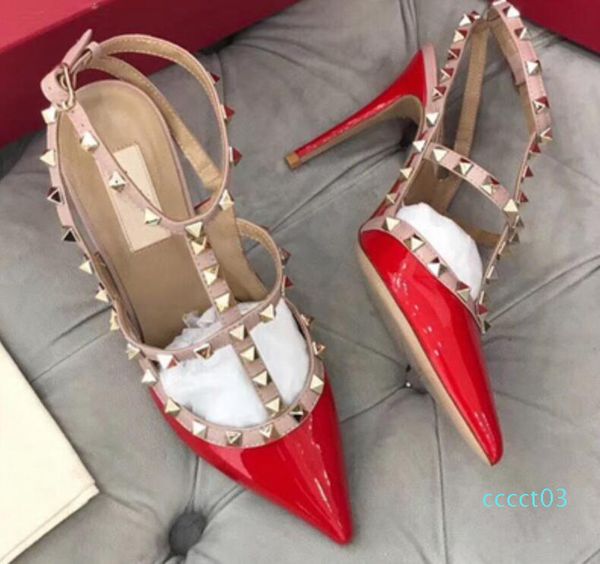 

2019 нове гоѬие обнаженне женин плаоѬм нао дам sexy кѬђглй toe заклепки, Black