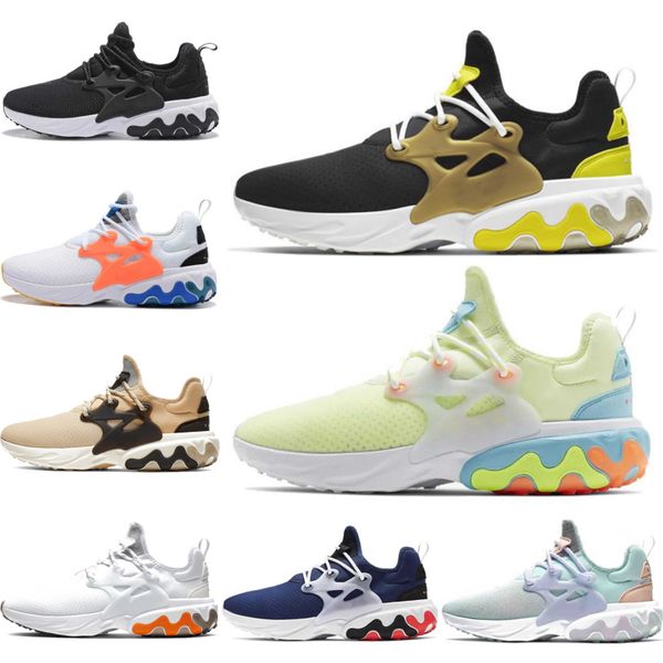 

react presto wholesale men women running shoes triple black white light blue yellow sports sneakers mens trainers size 5.5-11 outdoors