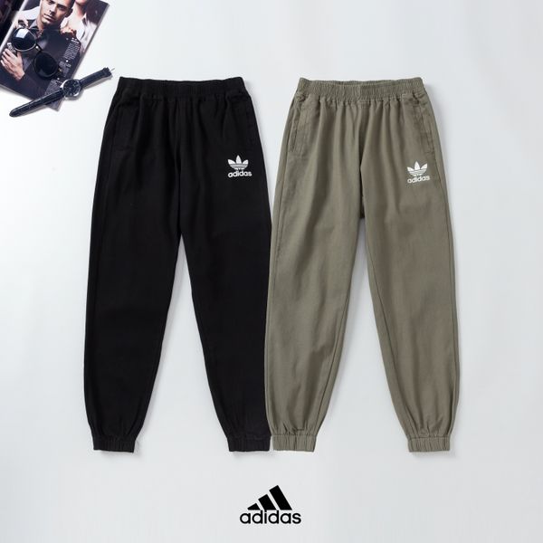 

ad men luxury overalls classic casual fashion sweat pants sports cotton breathable overalls large size slim casual pants the united, Black