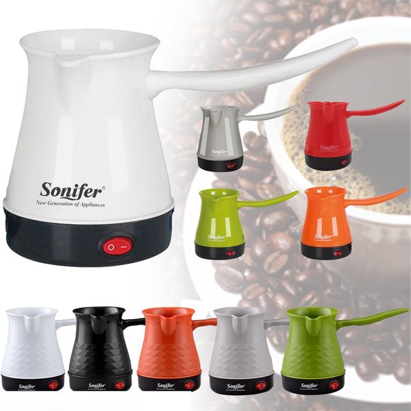 красочные мини-кофе машина турция кофе чайник портативный электрический кофейник кипяченое молоко кофе чайник для подарка 220 в sonifer