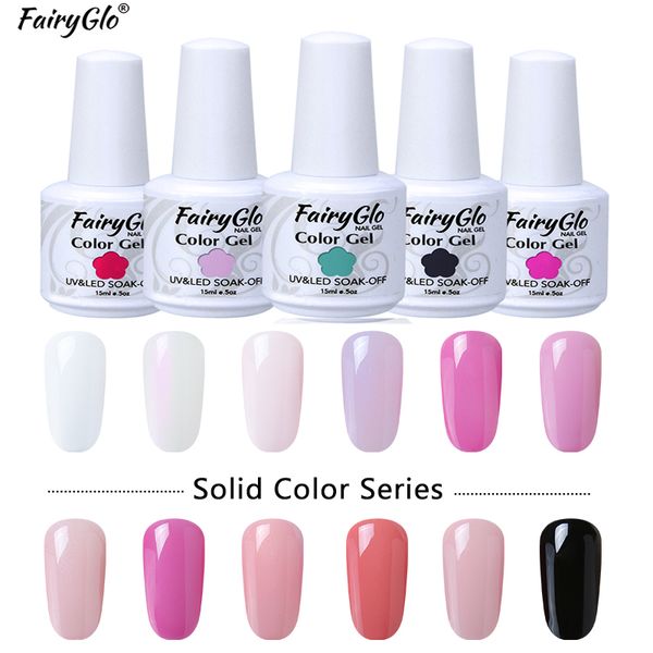 Acheter Pas Cher Fairyglo 15ml Pur Gel Nail Gel Long Led Uv Lasting Color Vernis à Ongles Chanceux Laque Emboutissage Chanceux Laque Hybride De 876