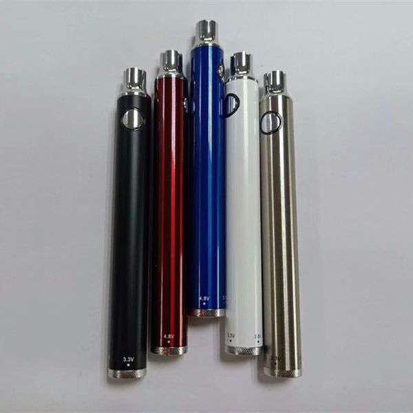 

Дно Twist 510 Thread батареи VV 350 650 Предварительный нагрев 900 1100mAh Variable Voltage Vaper ручка для густого масла Картриджи