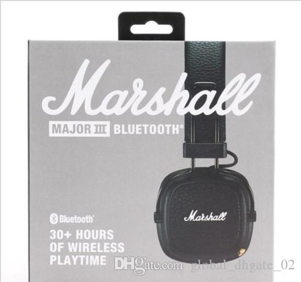 

good sound quality marshall 3rd generation rock retro wireless bluetooth headset easy to carry folding noise canceling headphones