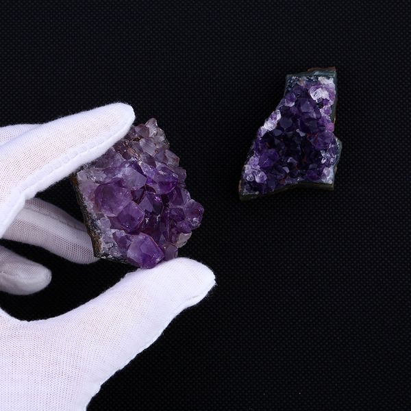 

фиолетовый природный аметист скелетная кварц точка кристалл кластер healing образцы природные камни minerals главная стол аквариум декор
