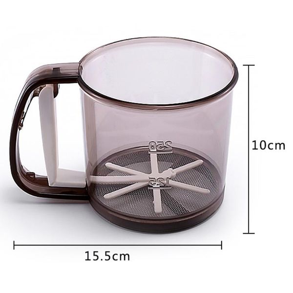 

semiautomatic flour sifter sieve filter baking icing sugar strainer