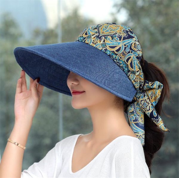 

new women's large brim summer outdoor beach hat uv straw hats, Black;white