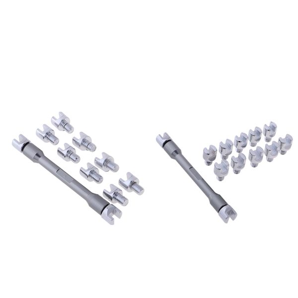 

2x мотоцикл колеса спицевые repair tool 5.0 6.8mm gray