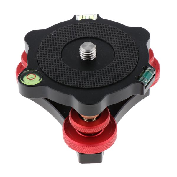 

lp-64 tripod leveling base tri-wheel precision leveler adjustment for tripod precision tri-wheel 3/8 inch