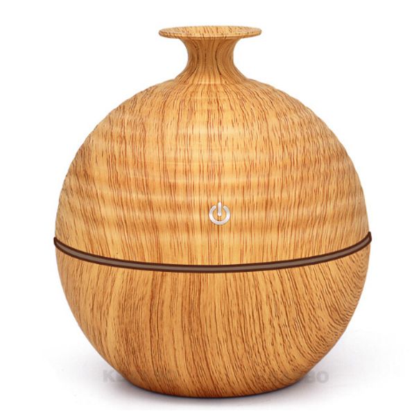 

usb evaporative humidifie 130ml aroma diffuser diffuser mist maker with 7 color led light wood grain