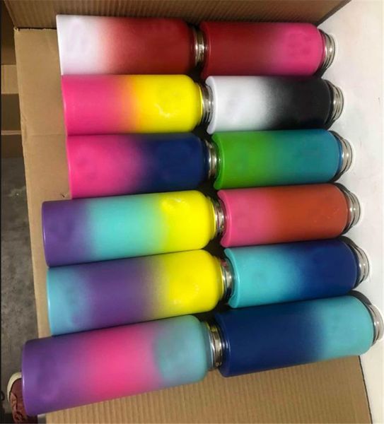 

32oz / 40oz бутылка для воды из нержавеющей стали вакуумная изоляция широкий рот путешествия портативный тепловой бутылки для спорта на откр