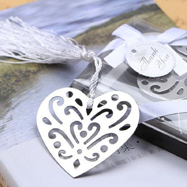 

0pcs bulk personalised heart bookmark for kids party favor giveaway baby shower souvenirs wedding favour and gifts for guest