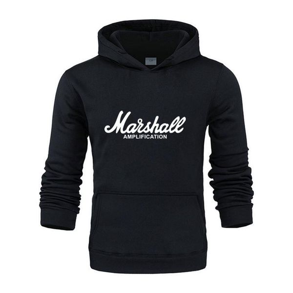 

autumn brand hoodies for men's s sportswear and women's short for men's mashall men's t letter printed long sleeve hoody, Black