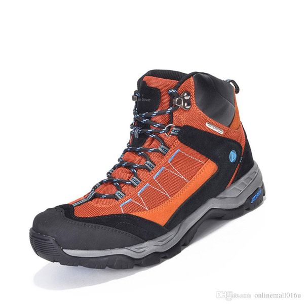 

waterproof shoes man tactical shoes outdoor big size mountain trekking boots antiskid, Black