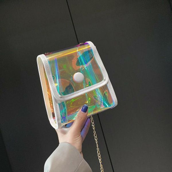 

новая голографической лазерного плечо сумка пвх прозрачной мини пляжа сумка сумка