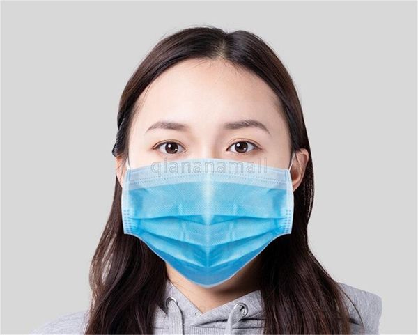 

100 шт одноразовые 3 слоя против загрязнения пылью лицевые фильтры безопасность 50шт маски esfu