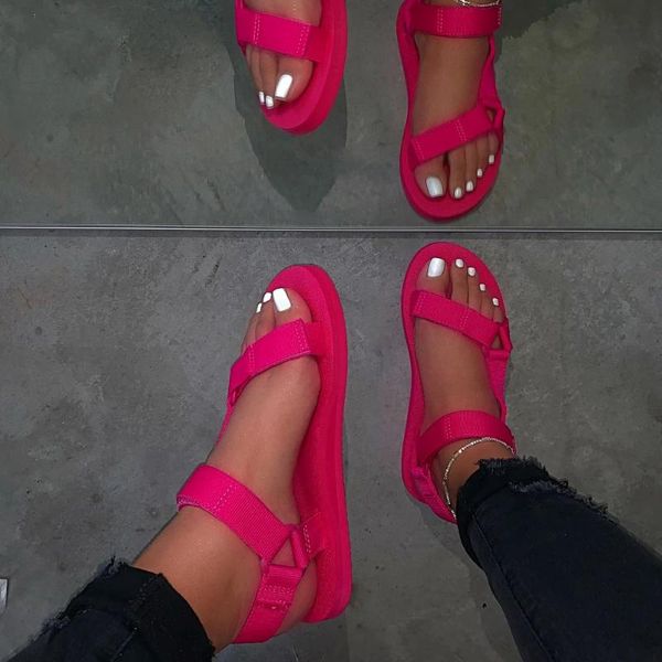 

womens summer outdoor beach sandals soft-slip sandals open-toe slippers women plus size sandalias de mujer 2020, Black