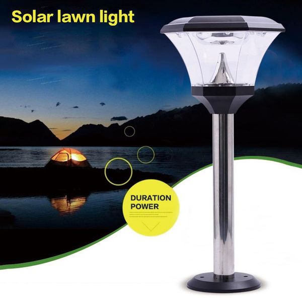 

solar lawn lamp outdoor household super bright street light led garden lamp waterproof column head floor lamp 10057