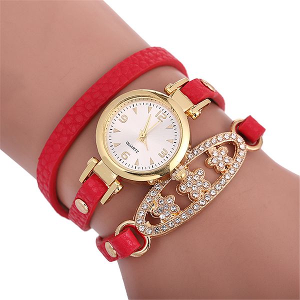 

2019 fashion bling diamond bracelet watch women wrist watch analog quartz wristwatch, Slivery;brown
