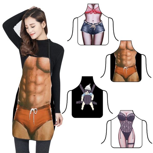 

adjustable funny pattern chef aprons waiter kitchen cook apron dress for restaurant cooking baking women and men for kitchen