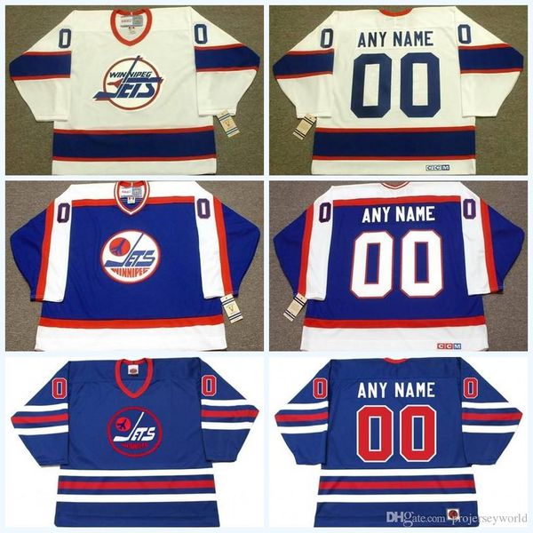 

Mens Winnipeg Jets 1970's WHA 1990's 1980's Jersey Customized with any name & number Hockey Jerseys All Stitched