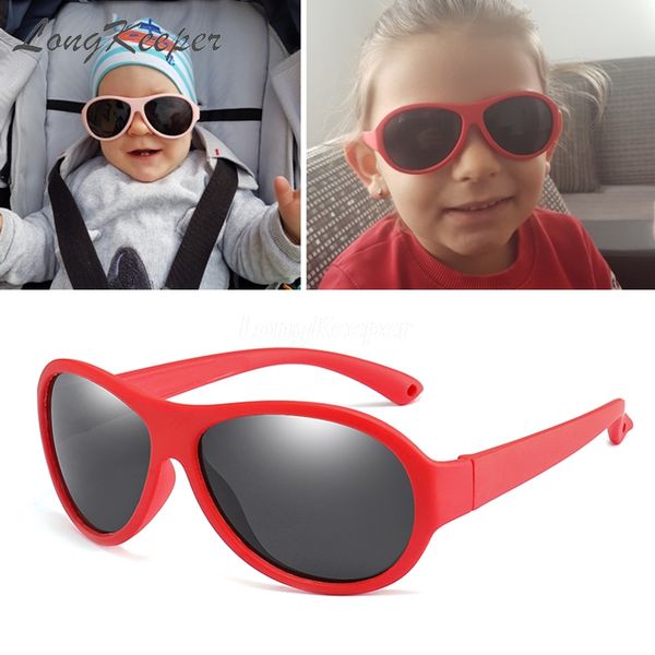 

longkeeper дети поляризованных солнцезащитных очков детская tr90 рамка овал зеркало очки девочек мальчиков силиконовый безопасности оқулары, White;black