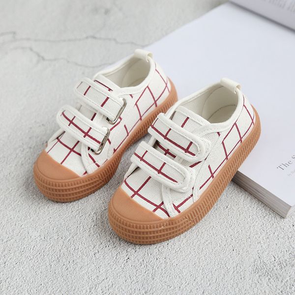 

kids designer shoes boy girls spring autumn canvas shoes kids trainer fashion sneaker size 6.5 11, Black;red