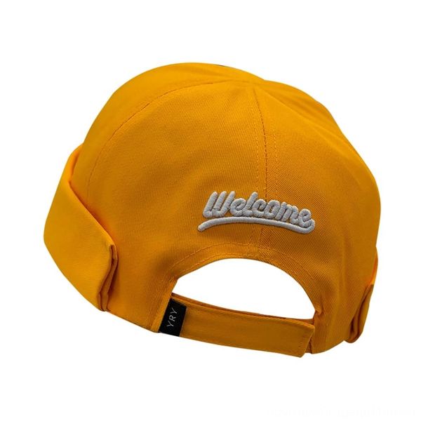 

new women men embroidery hip hop skullcap sailor cap rolled cuff retro brimless beanie volleyball wear athletic & outdoor apparel hat, Black;white
