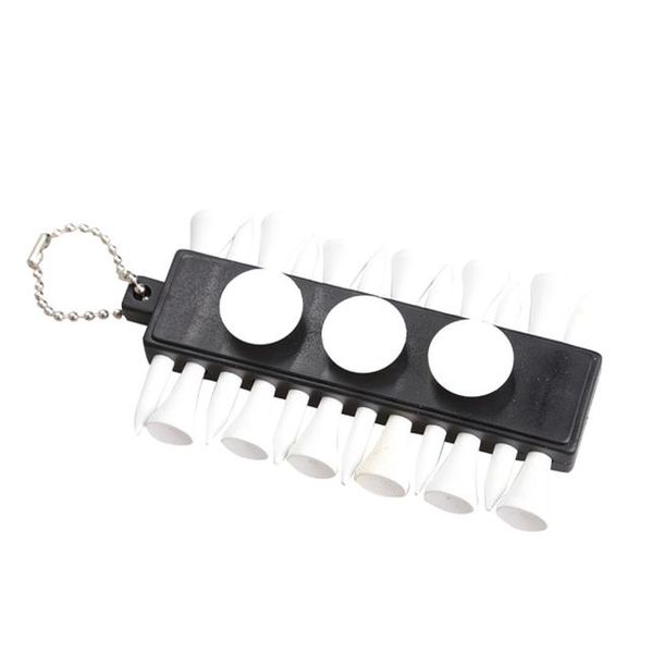 

outdoor golf tee holder carrier 12 wooden tees with 3 ball markers with keychain outdoor golf vmnjk