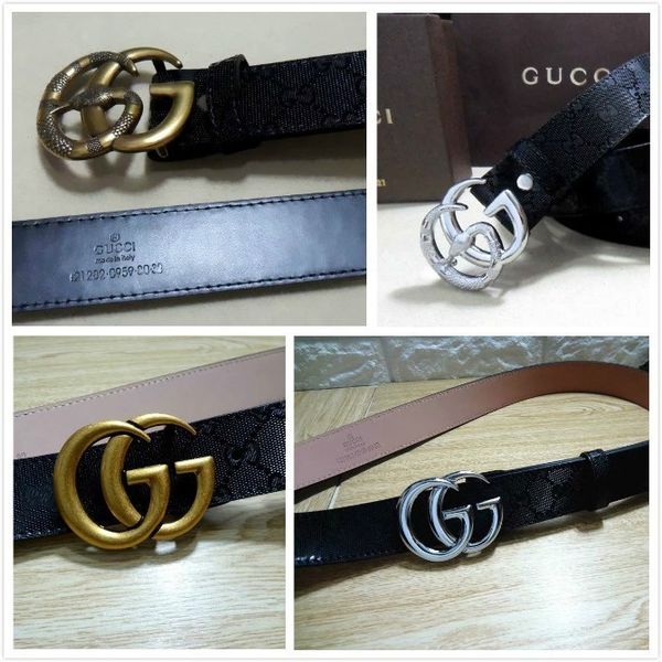 

2019 luxury men and women belt buckle leisure belt with flat buckles foreign trade women belt fashion leisure buy wholesale, Black;brown