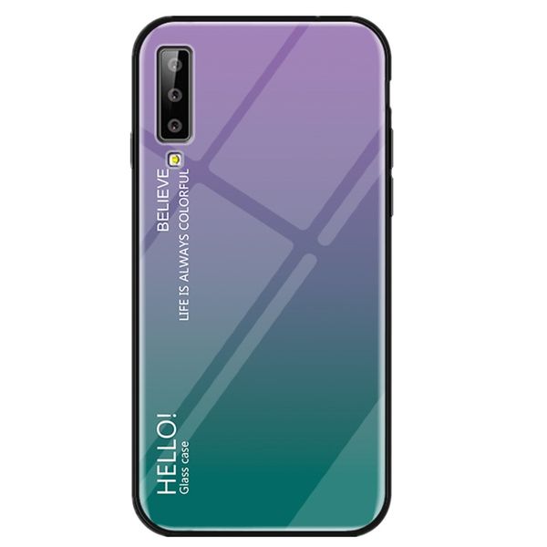 

градиент закаленное стекло чехол для samsung galaxy a7 2018 / a750